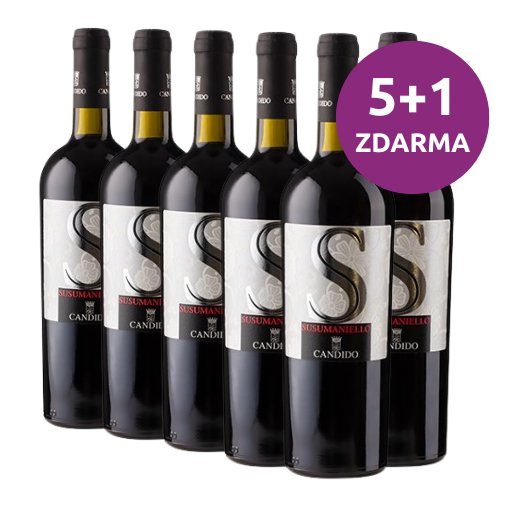 "SUSUMANIELLO" Salento rosso IGT 2020, 5+1 ZDARMA