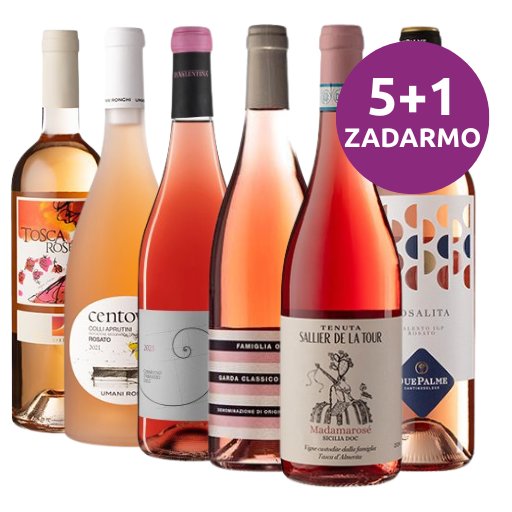 Degustační balíček Rosato, 5+1 ZDARMA, 6x0,75l