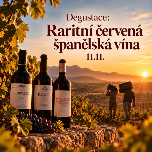Degustace: Raritní červená španělská vína 11.11.